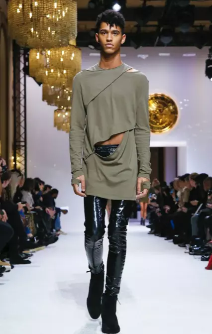 BALMAIN HOMME MENSWEAR AŬTUNO VINTRO & VIRINO PREFALO 2018 PARIS8