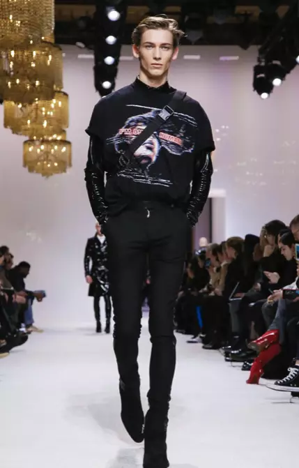 BALMAIN HOMME HERRAFATUR HAUST VETUR & KONUR FORFALL 2018 PARIS96