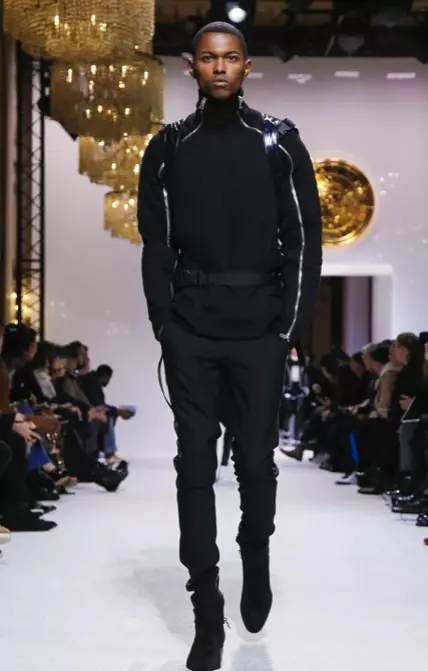 BALMAIN HOMME ERKAK KIYIMLARI KUZ QISHI VA AYOLLAR PREFALL 2018 PARIS98