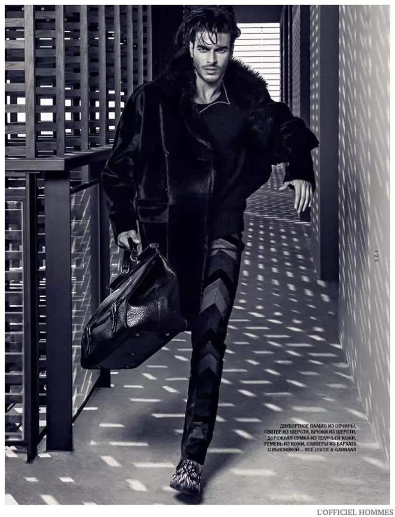 Gui Fredizzi za L’Officiel Hommes Nikole Borisova