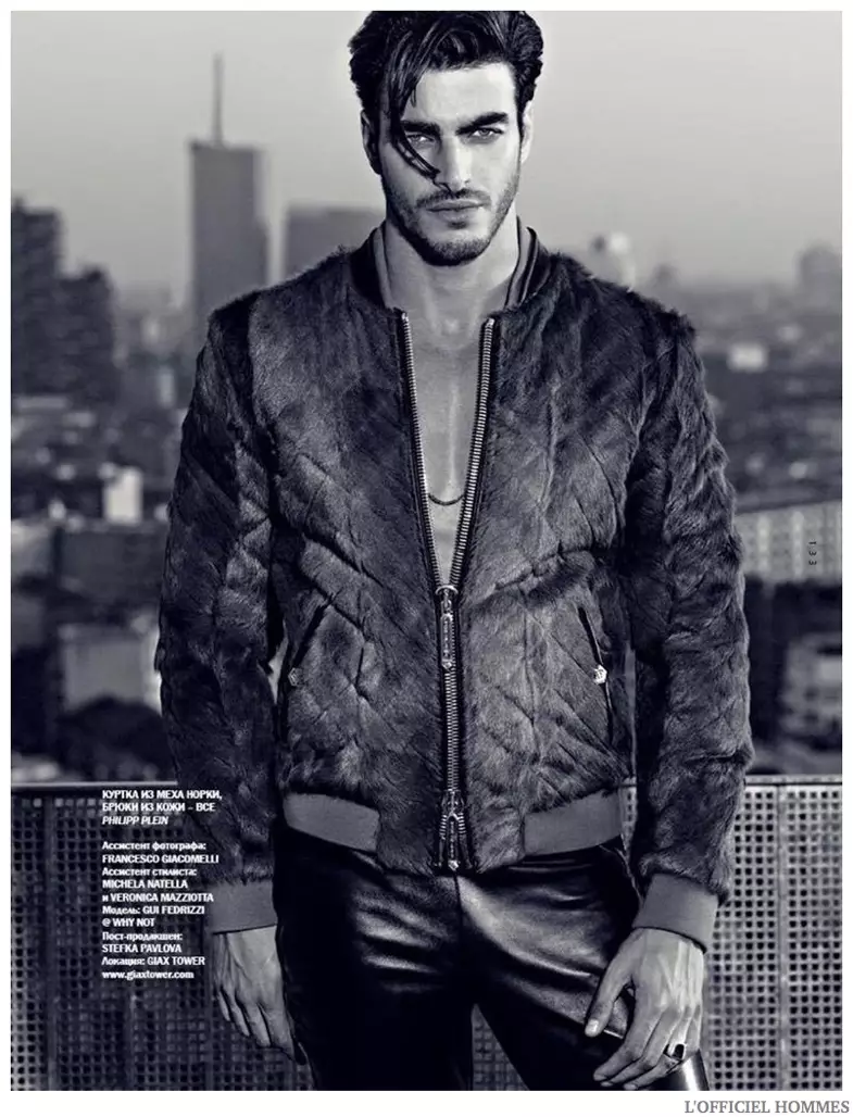 Gui Fredizzi za L’Officiel Hommes Nikole Borisova