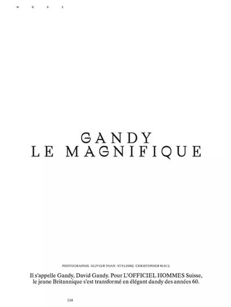 Gandy Le Magnifique | L'Official Hommes سوئٹزرلینڈ کا موسم بہار 2017