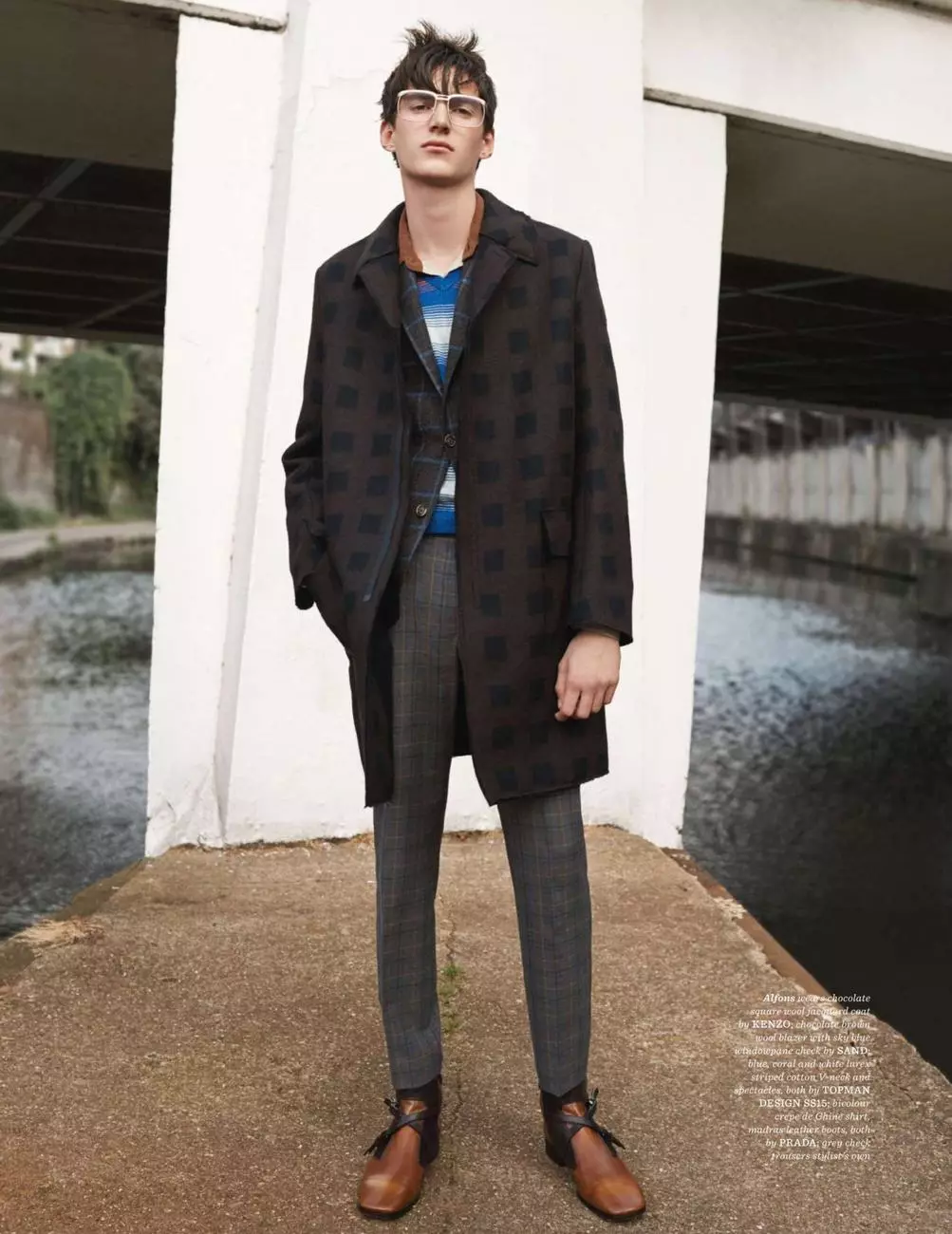 UK GQ Style Fall / Winter 2014.15 jippreżenta Brit Pop minn Scott Trindle