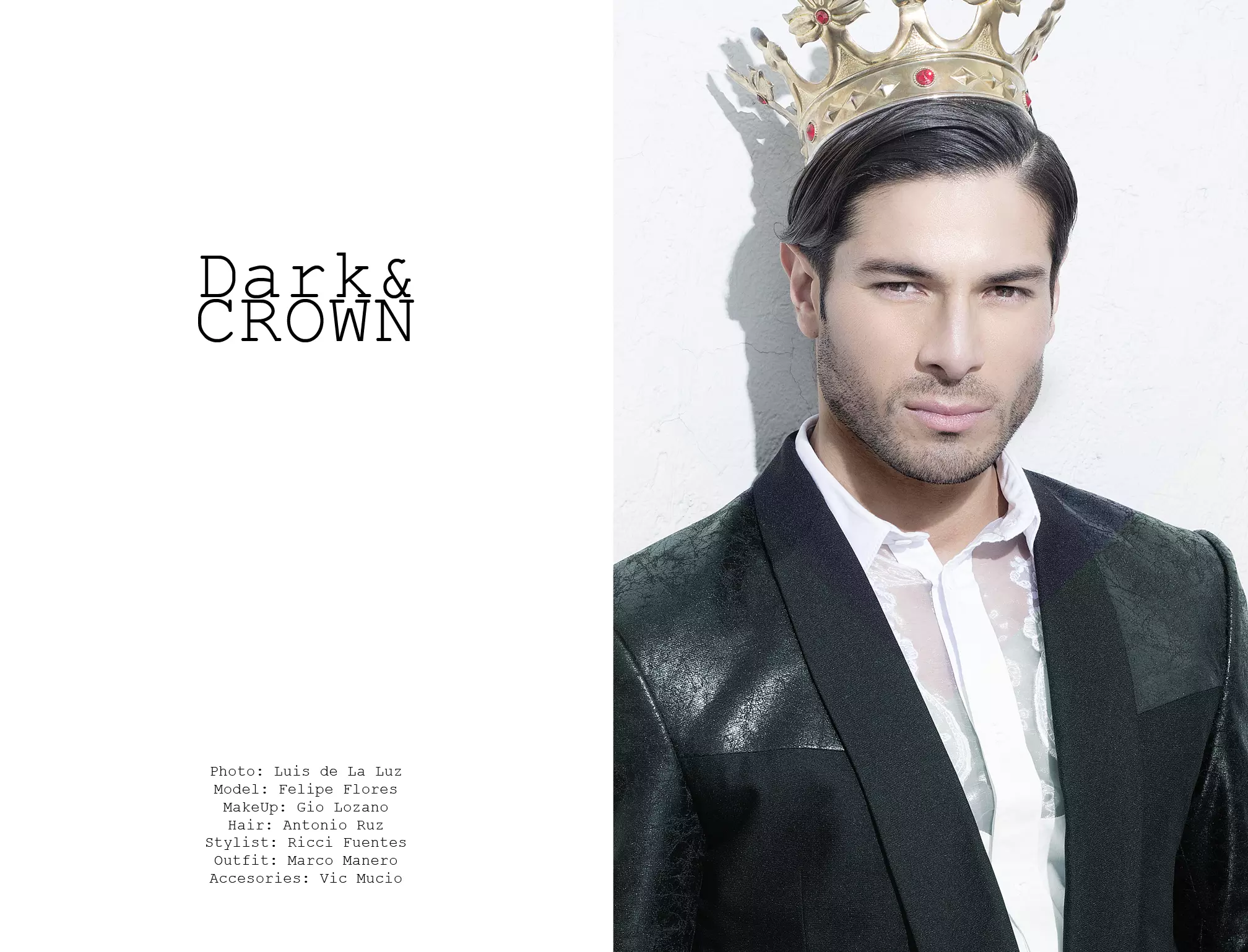 Dark&Crown: Felipe Flores na Luis de La Luz