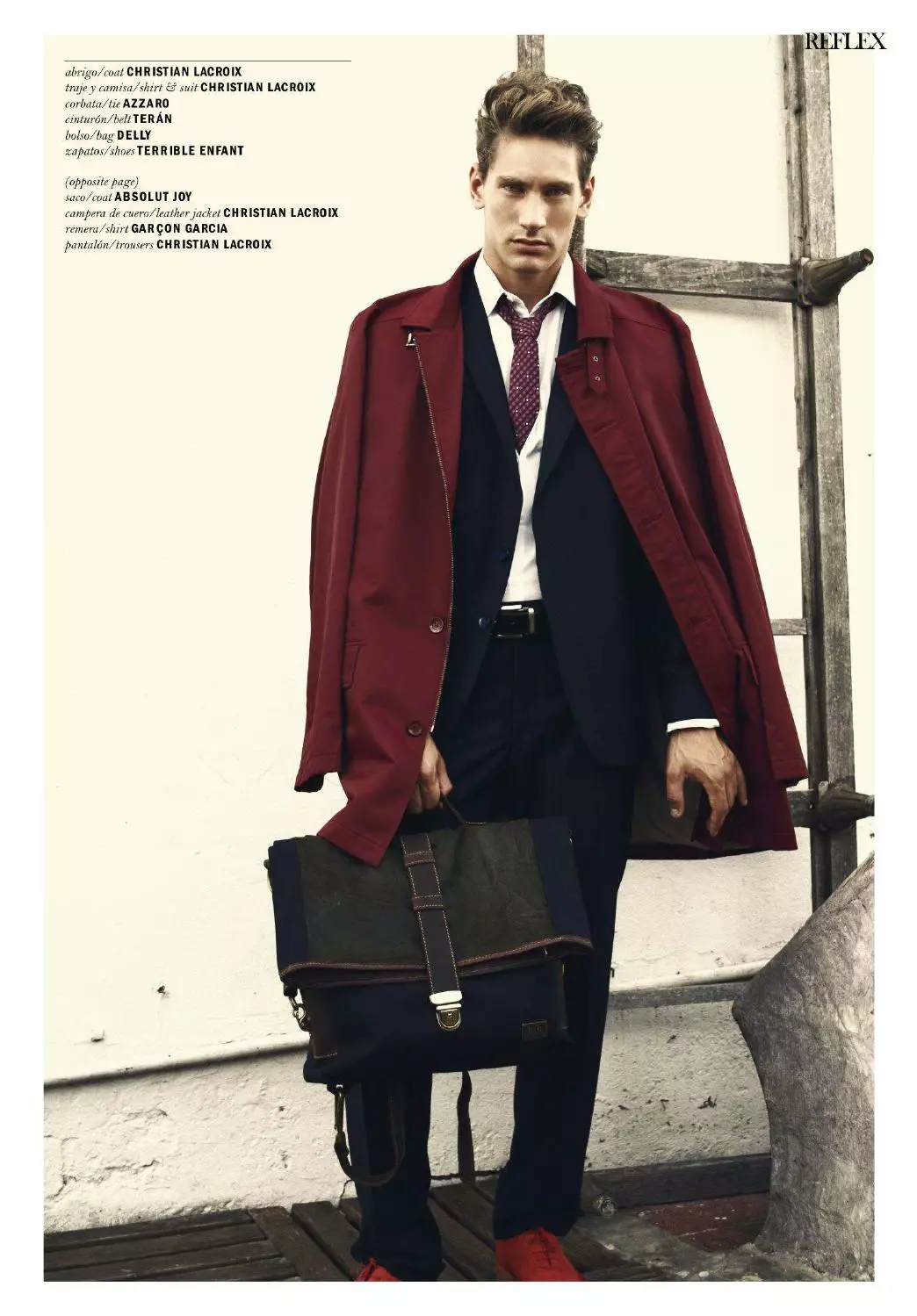 Reflex Homme March / Kẹrin 2015 Winter Sunset oluyaworan: Ari Mendes. Stylist: Belén Acosta Meana. Irun: Peluquería Portrait.