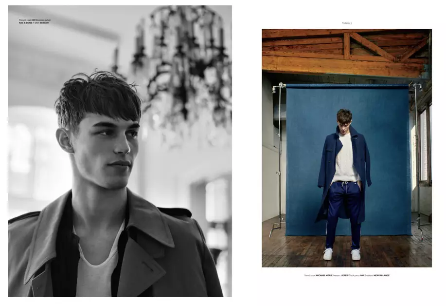 Kit Butler i At Large Magazine nummer 5. Foton av Chad Davis. Styled av Frank Muytjens. Trimmad av Leon Gorman.