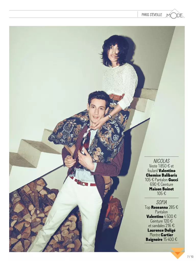 GQ France Abril 2015 presenta Nicolas Ripoll Fotógrafo de Arnaud Pyvka. Estilista: James Sleaford e Laetitia Paul, Peiteado: Fréderic Kebbabi e Maquillaxe: Kathy le Sant.