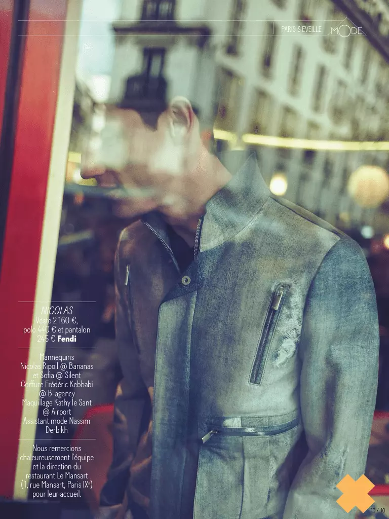 GQ France 2015년 4월은 Arnaud Pyvka의 Nicolas Ripoll 사진작가를 선보입니다. 스타일리스트: James Sleaford 및 Laetitia Paul, 헤어: Fréderic Kebbabi 및 메이크업: Kathy le Sant.