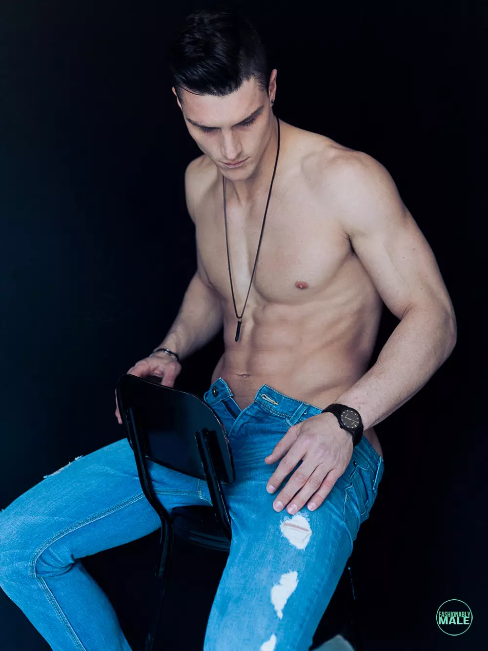 Jesse Cronk dening Juan Neira kanggo Fashionably Male2