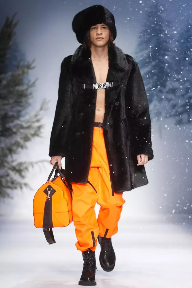 Moschino herrafatnaður haust vetur 2015 í London