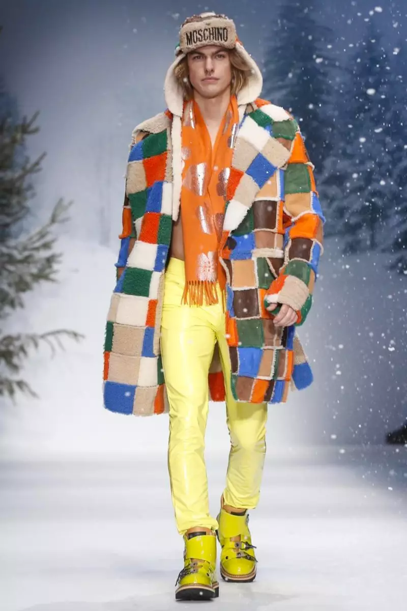 Moschino herrafatnaður haust vetur 2015 í London