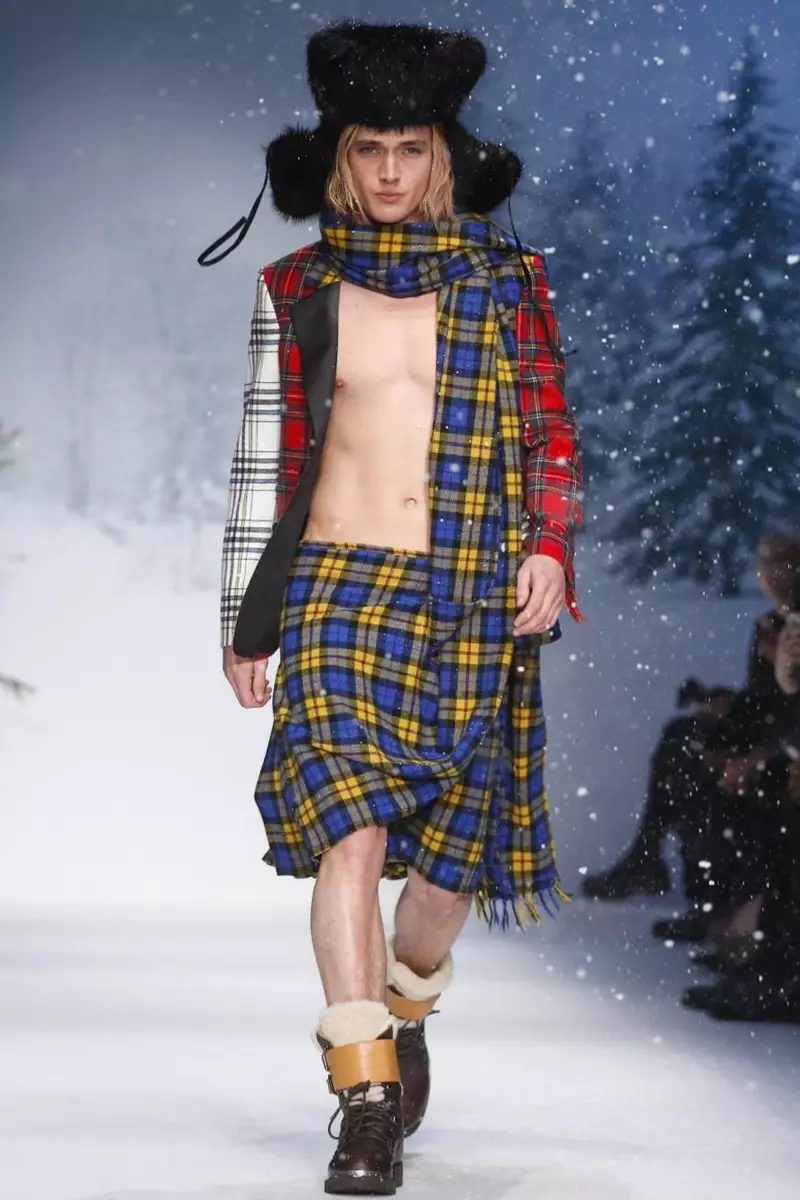 Moschino herrafatnaður haust vetur 2015 í London