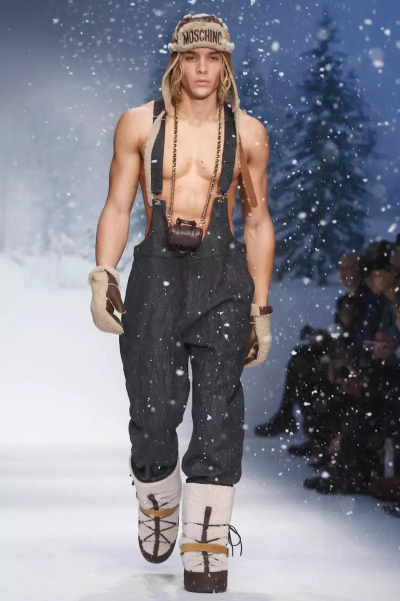 Moschino menswear ragrag usum 2015 di London