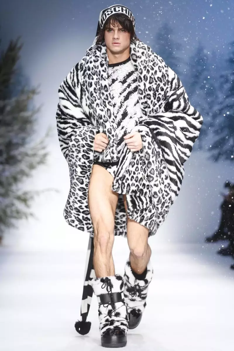 Moschino herrafatnaður haust vetur 2015 í London