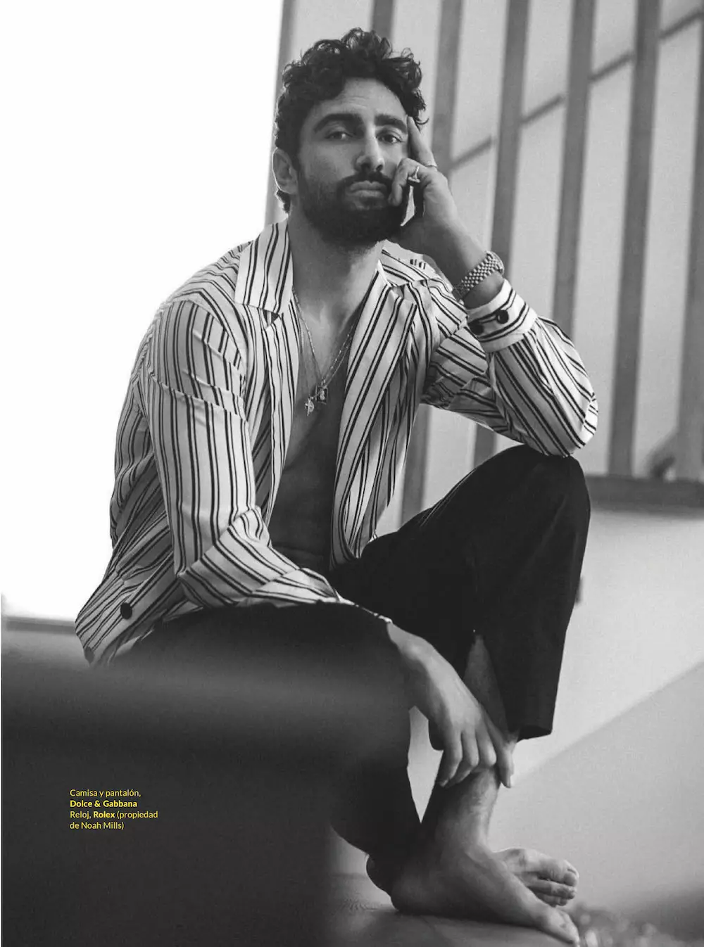 Noah Mills vum Richard Ramos fir GQ Style Mexico SS20 Editorial