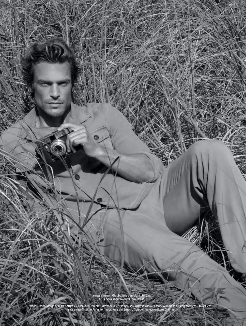 Jason Morgan de Greg Lotus para L'Officiel Hommes Italia Primavera 2021 Editorial