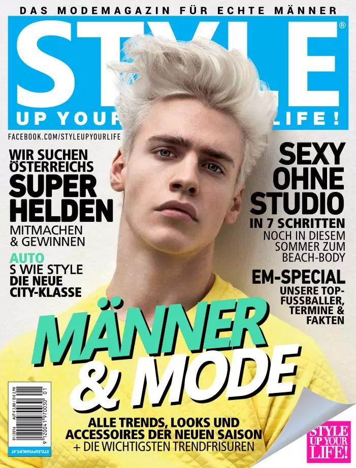 Oliver Stummvoll modell a stílusos életedért! Az S/S magazin 2016 fényképezte Darius Lucaciu Michaela Scheurer produkciójában és stílusában, valamint smink és haj: Julian Burlacu.