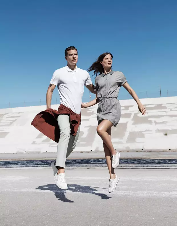 Lacoste revela su Primavera / Verano 2015 protagonizada por Alexandre Cunha, como lo hemos visto antes, sesiones publicitarias del fotógrafo Jacob Sutton.