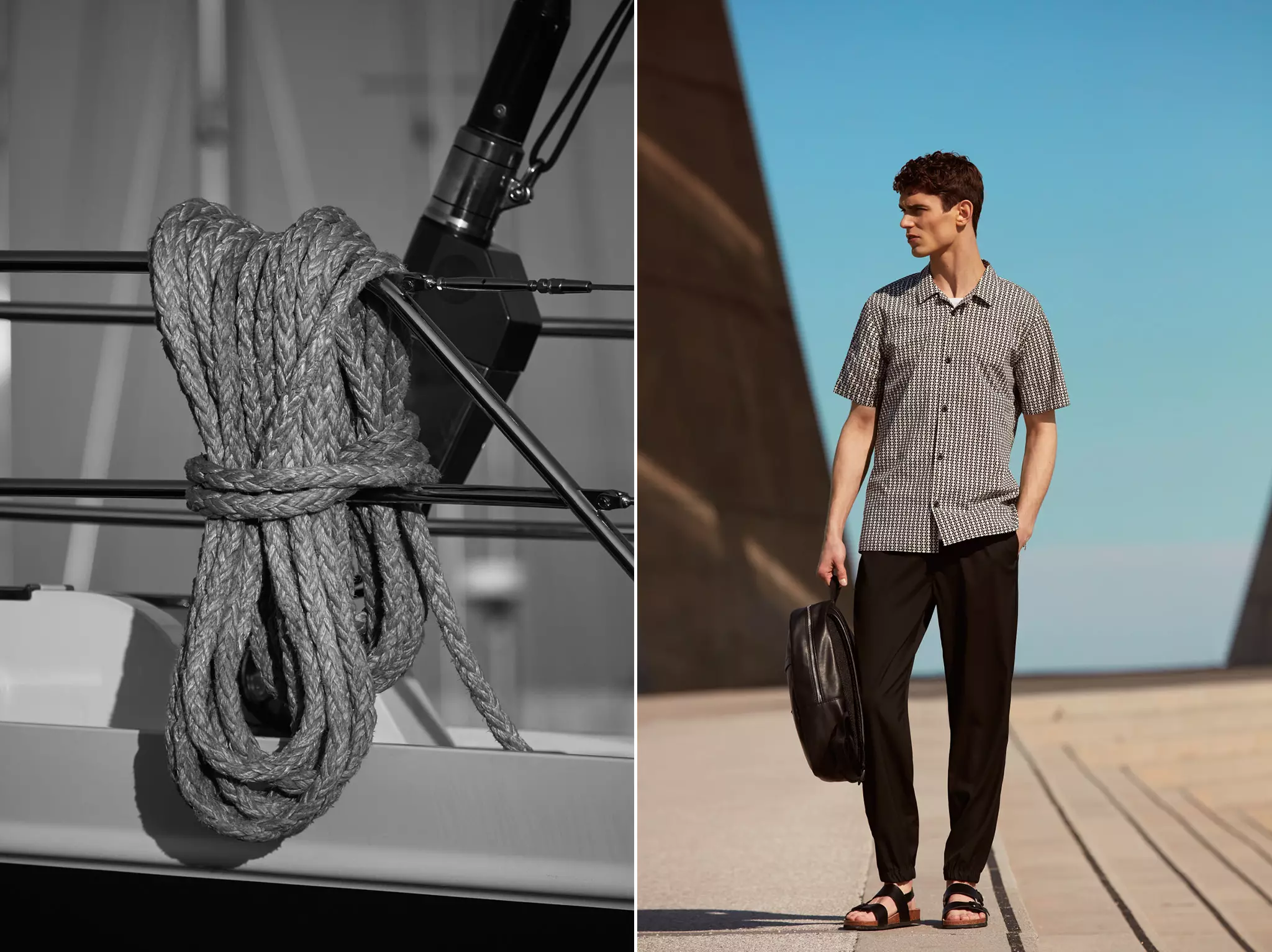 Entdeckt déi drëtt Lookbook Abrëll 2016 datt Propositioune MANGO Man The Sailing Gear all propper geschnidde Artikele vum Arthur Gosse modelléieren de Lookbook funktionnéiert erstaunlech. All nei Arrivée sinn elo an all Buttek.