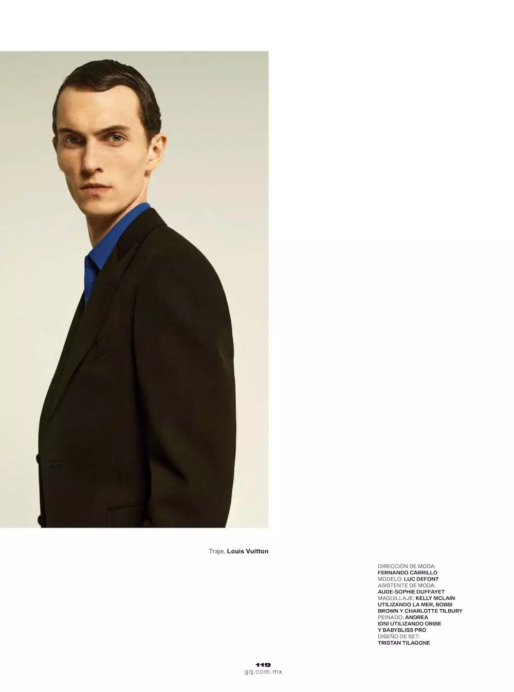 Luc Defont door Joseph Degbadjo voor GQ Mexico april 2021 Redactioneel