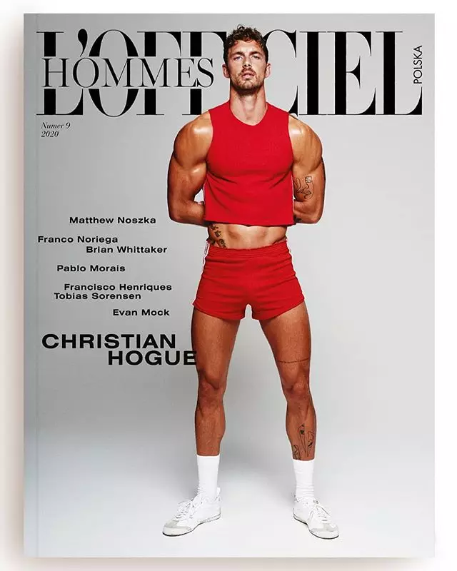 Christian Hogue de Kosmas Pavlos per a L'Officiel Hommes Polònia Primavera 2020