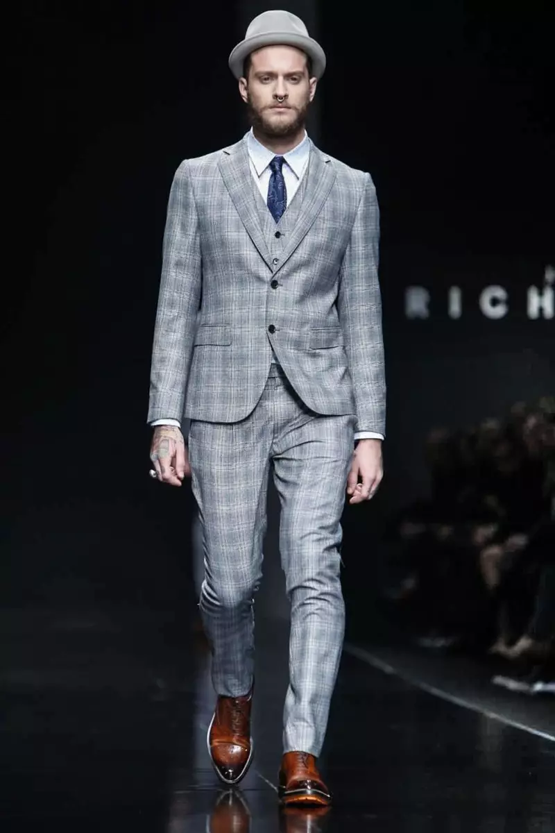 John Richmond Herrenmode Herbst Winter 2015 in Mailand