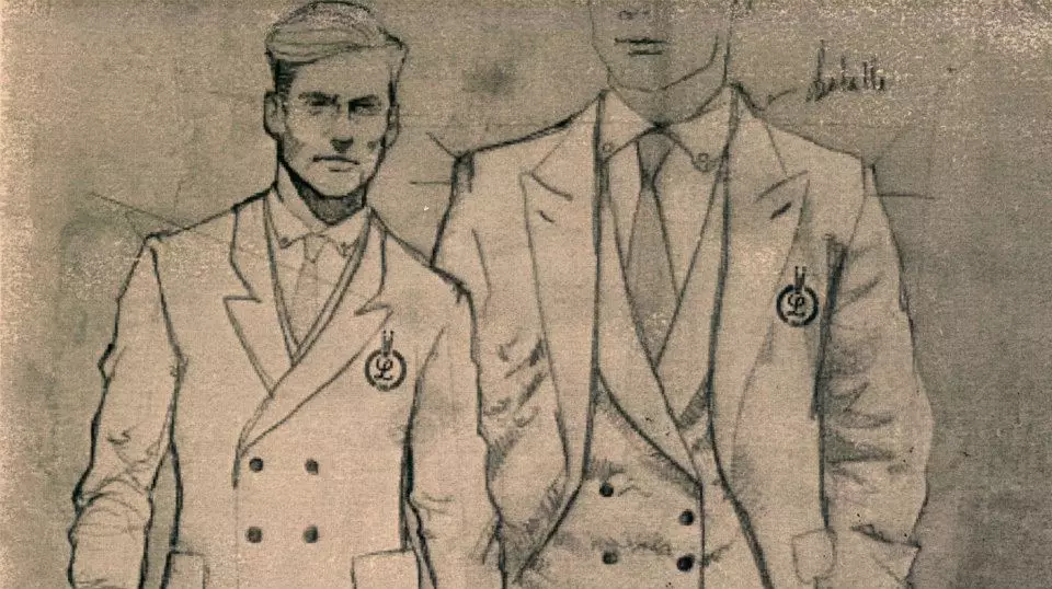 Detalji streličarske uniforme.