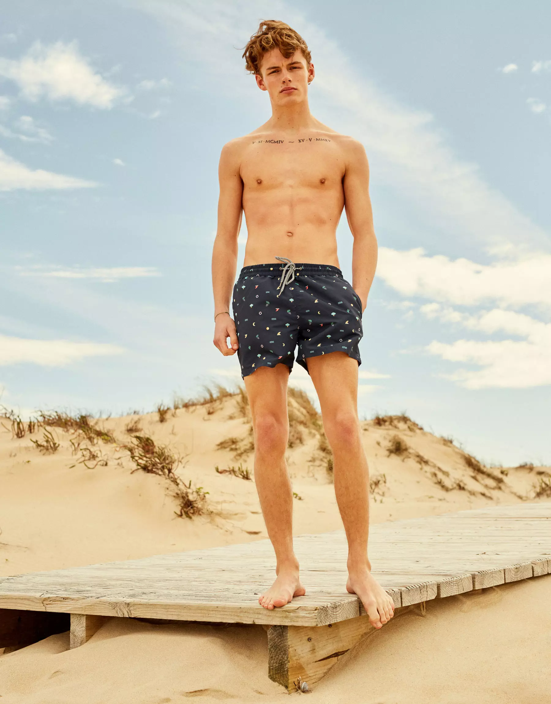 Finn Prentice pikeun PullBear Swimwear 201713