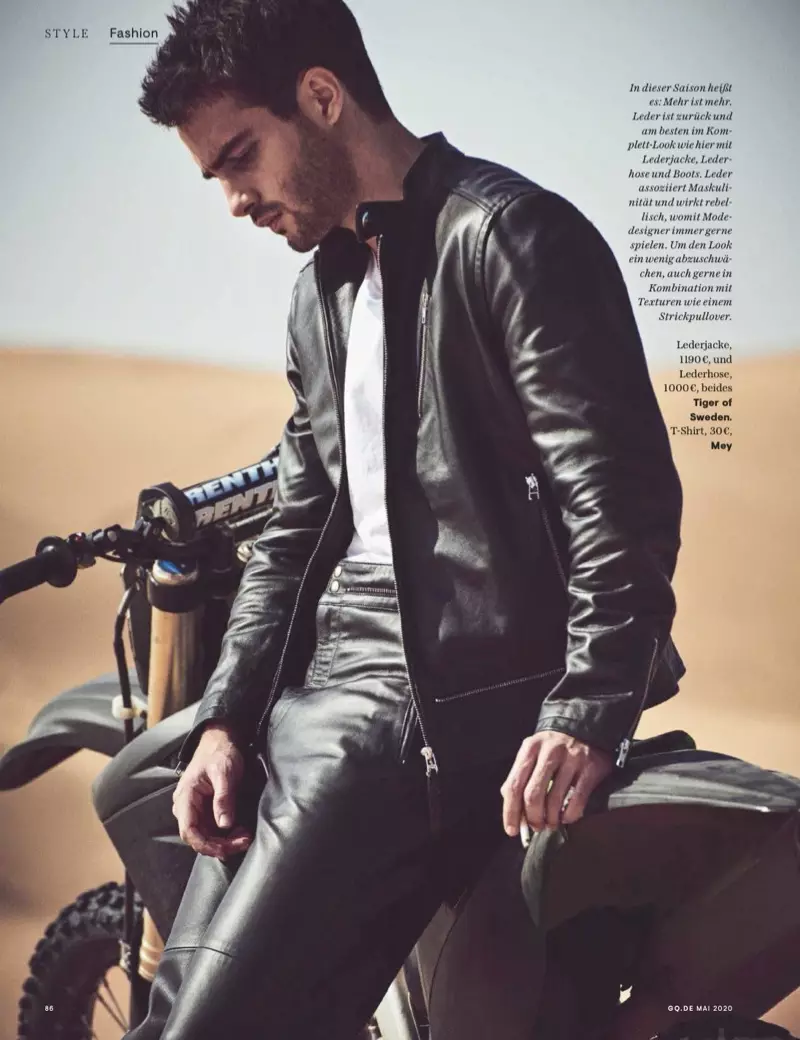 Modell Aleksandar Rusic for GQ Germany mai 2020