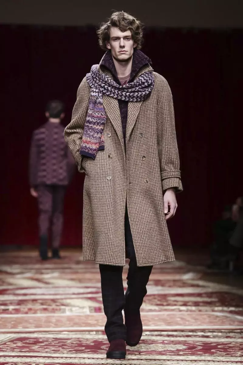 Missoni Menswear האַרבסט ווינטער 2015 זאַמלונג אין מילאַן