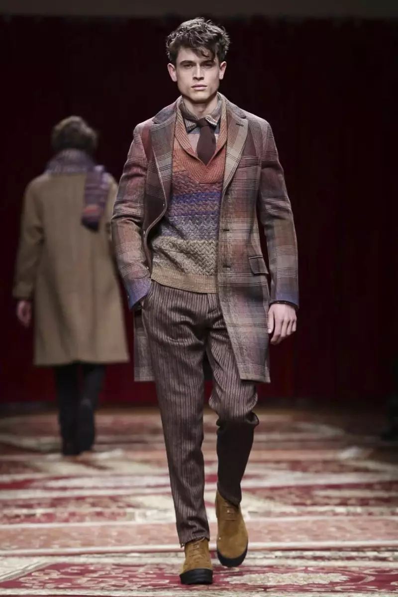 Koleksi Pakaian Lelaki Missoni Fall Winter 2015 di Milan