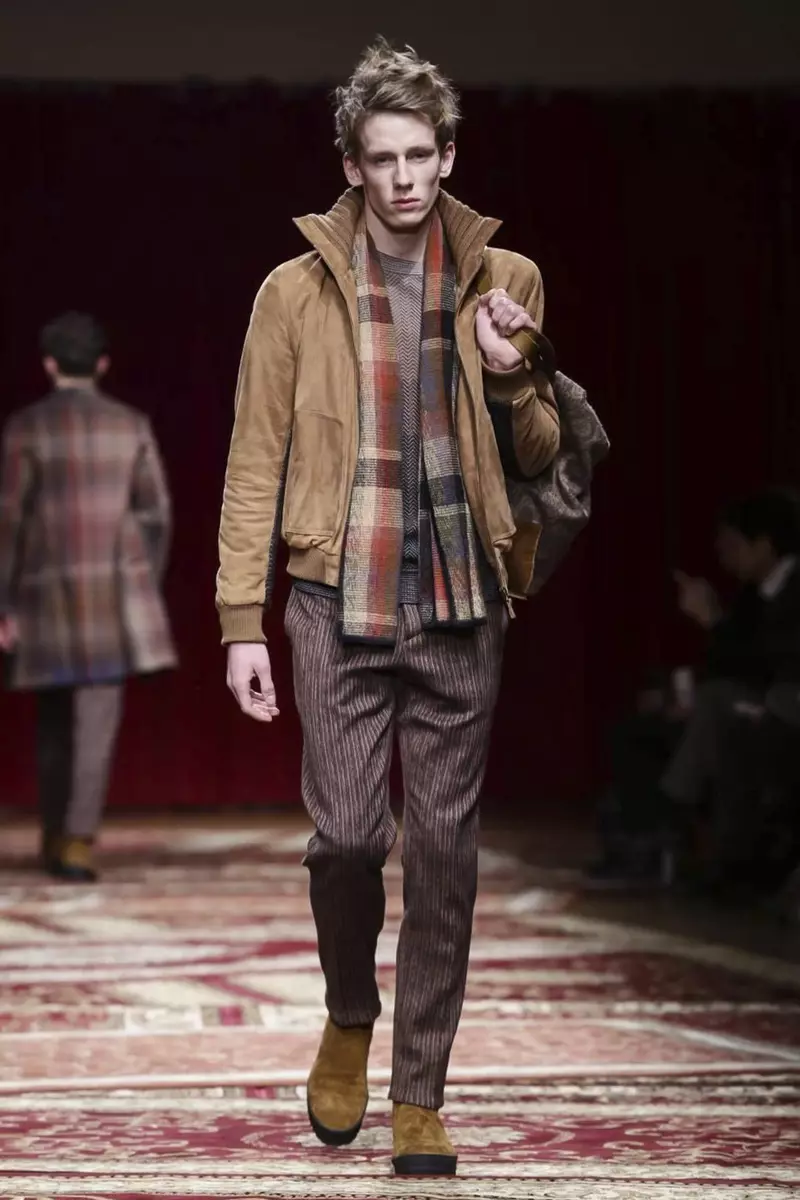 Koleksi Pakaian Lelaki Missoni Fall Winter 2015 di Milan