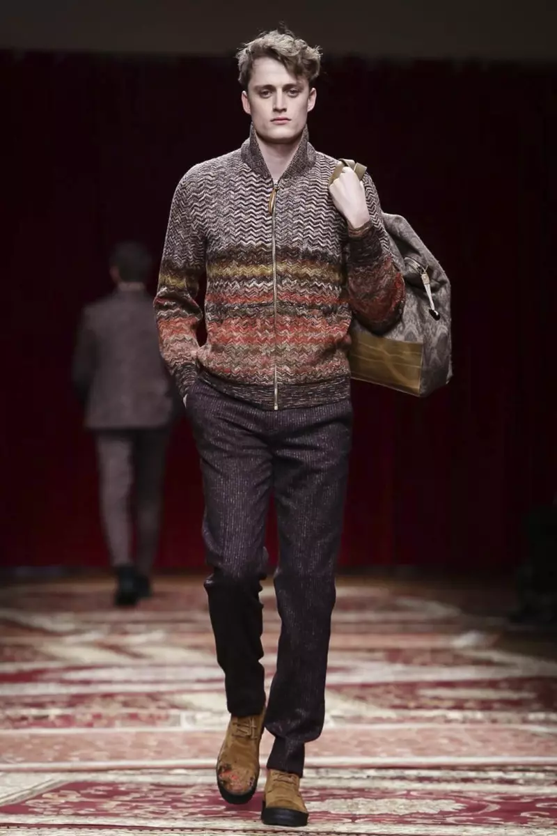 Missoni Herrenmode Herbst-Winter-Kollektion 2015 in Mailand