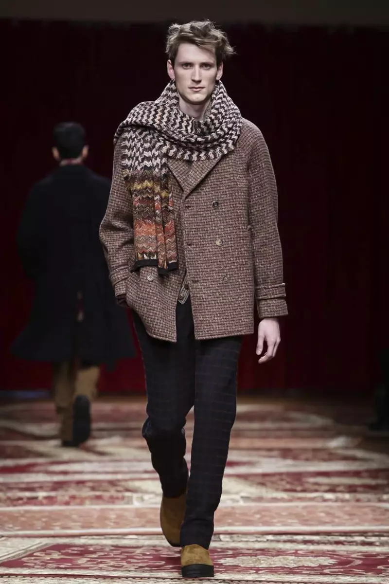 Koleksi Pakaian Lelaki Missoni Fall Winter 2015 di Milan