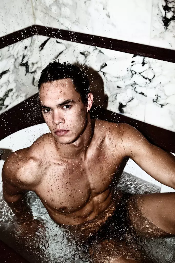 Eksklusive Olympyske Swimmer Stephane Debaere troch Justin Violini foar Lash magazine 49284_4