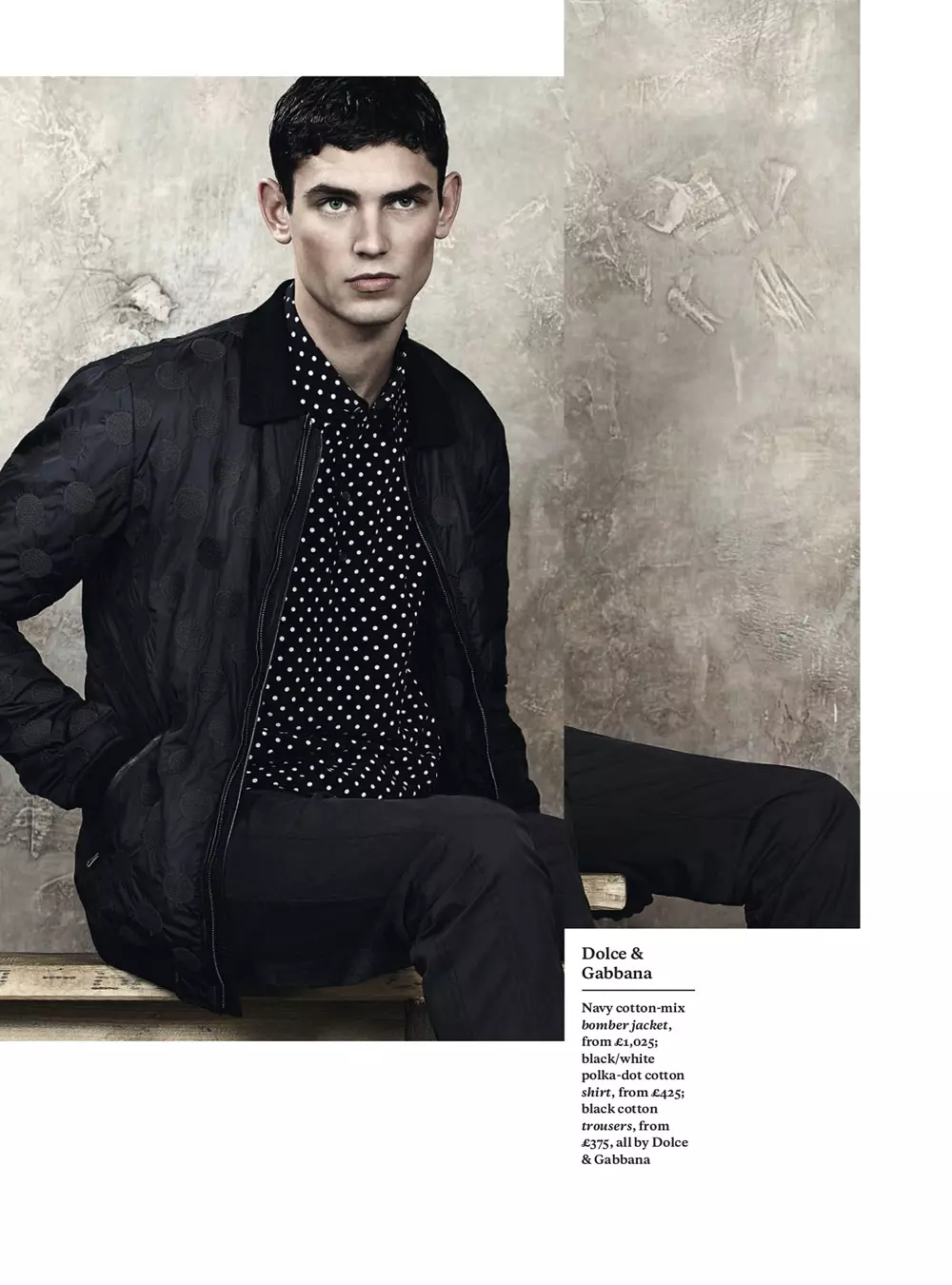 Esquire UK Lub Plaub Hlis 2015 nthuav tawm Tus Tshiab Casual Photography los ntawm Tomas Falmer thiab styling los ntawm Catherine Hayward. Cov Qauv: Arthur Gosse ntawm SUPA Models thiab Aaron ntawm Xaiv Cov Qauv.