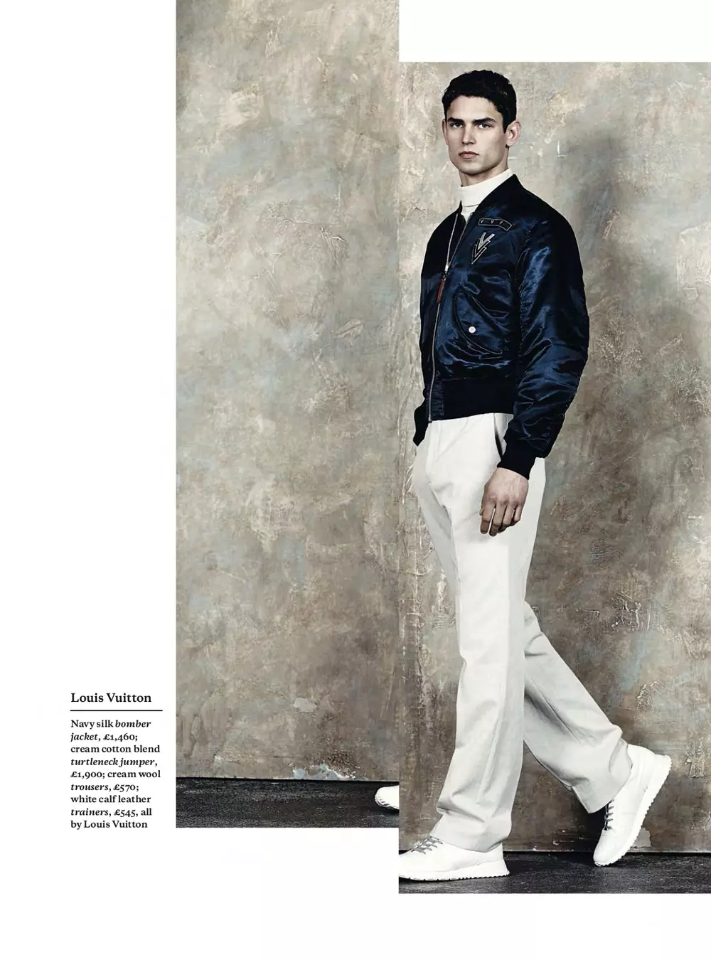 Esquire UK 2015eko apirilean Tomas Falmer-en The New Casual Photography eta Catherine Hayward-en estiloa aurkezten ditu. Ereduak: Arthur Gosse SUPA Models-en eta Aaron Select Models-en.