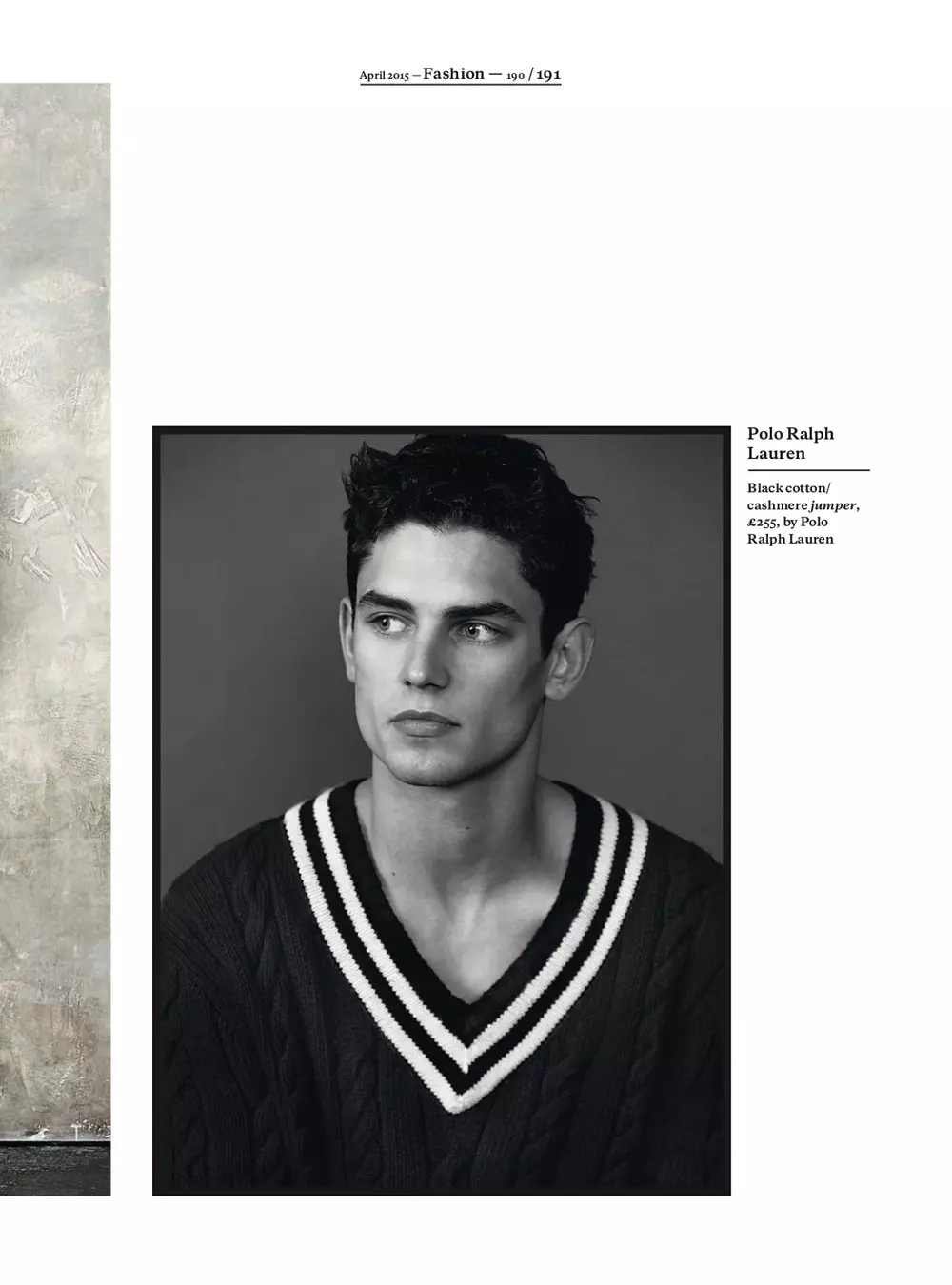 Esquire UK 2015 年 4 月展示了 Tomas Falmer 的新休閒攝影和 Catherine Hayward 的造型。模特：SUPA Models 的 Arthur Gosse 和 Select Models 的 Aaron。