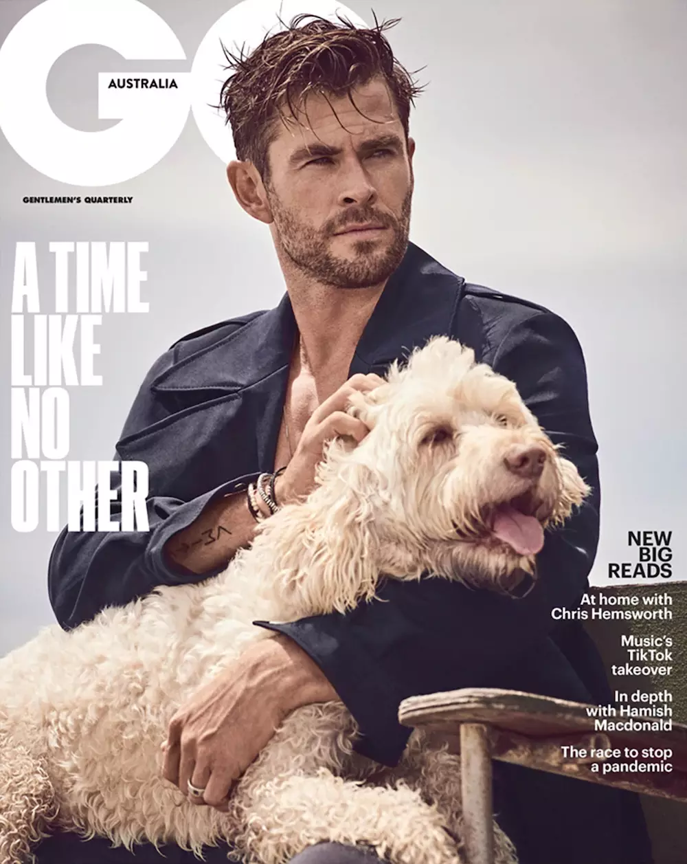 Chris Hemsworth pre GQ Australia máj jún 2020 Úvodník