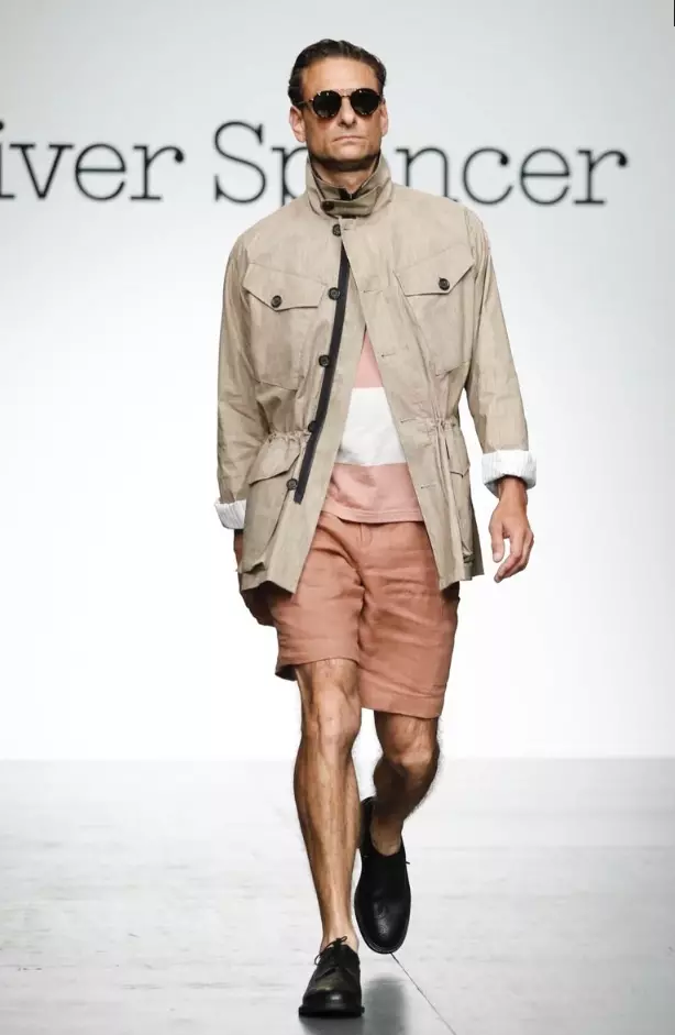 OLIVER SPENCER MENSWEAR SPRING SUMMER 2018 ទីក្រុងឡុងដ៍ ១៥