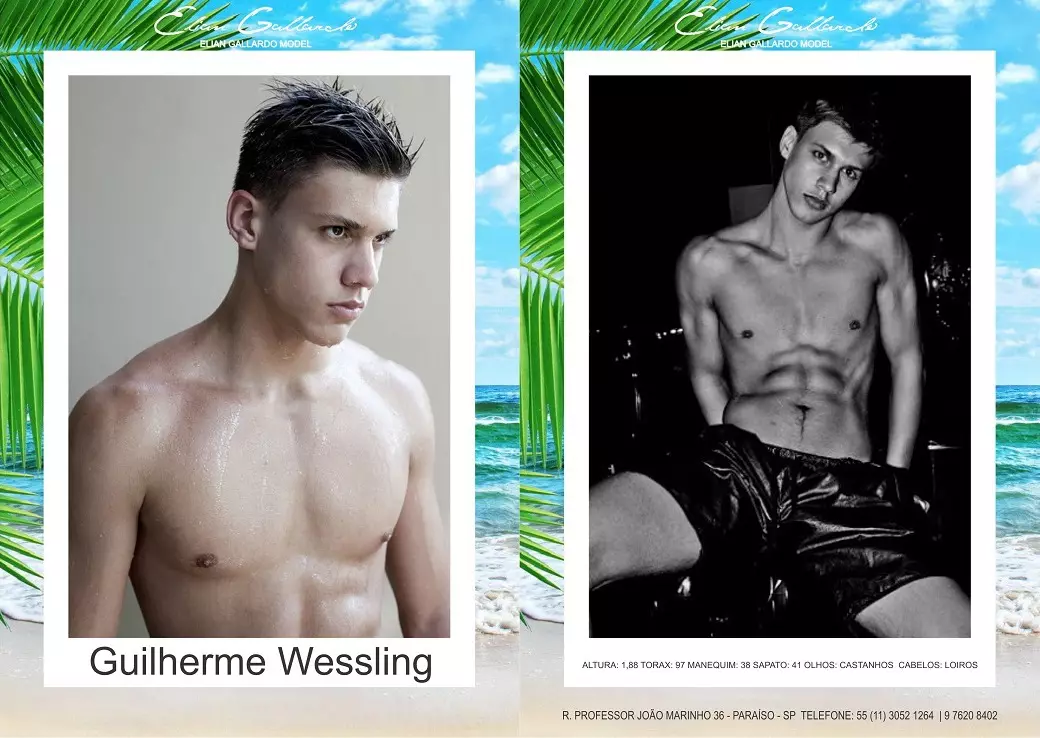 Verificați castingul masculin showcards al agenției ELIAN GALLARDO pentru sezonul național de lansare al colecțiilor de vară 2016. Fotografiile compozitelor sunt Cristiano Madureira, cu make & hair Rafael Guapiano și arată cu Jeans și Calvin Klein Underwear. Pentru a vedea realizarea, faceți clic aici.