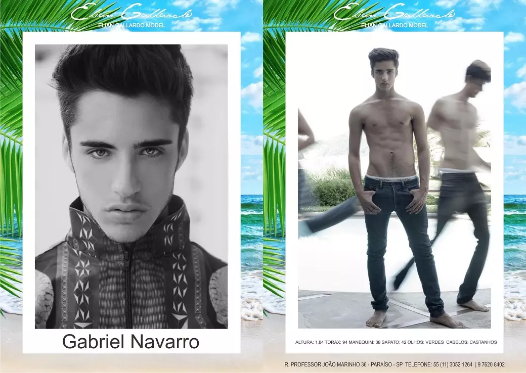 Verificați castingul masculin showcards al agenției ELIAN GALLARDO pentru sezonul național de lansare al colecțiilor de vară 2016. Fotografiile compozitelor sunt Cristiano Madureira, cu make & hair Rafael Guapiano și arată cu Jeans și Calvin Klein Underwear. Pentru a vedea realizarea, faceți clic aici.