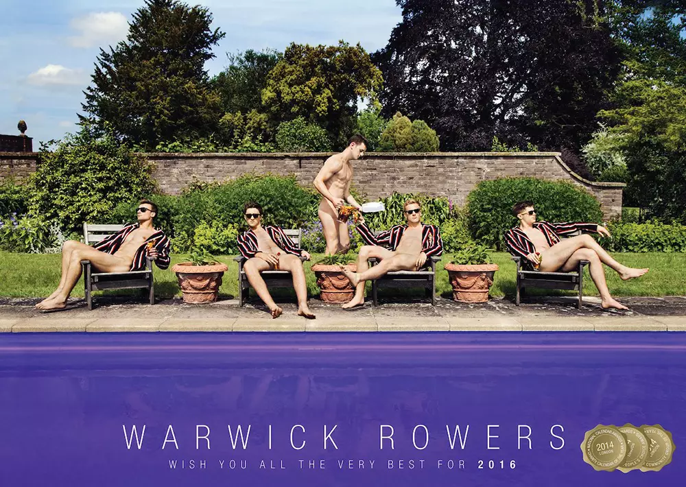 Tim olahraga Inggris merilis kalender telanjang 2016 mereka untuk melawan homofobia. Para pemuda altruistik yang ditantang pakaian dari Warwick Rowers Club kembali dengan kalender telanjang lain untuk membantu memerangi homofobia.