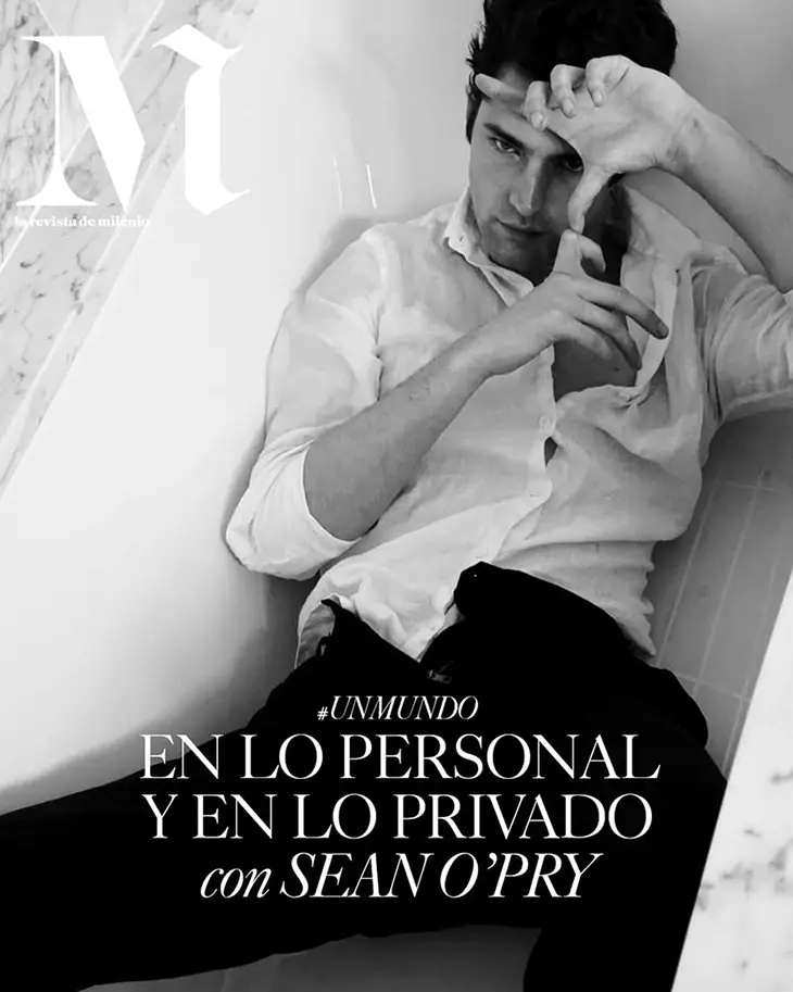 Topmodel Sean O'Pry foar M Milenio Mexico maaie 2020