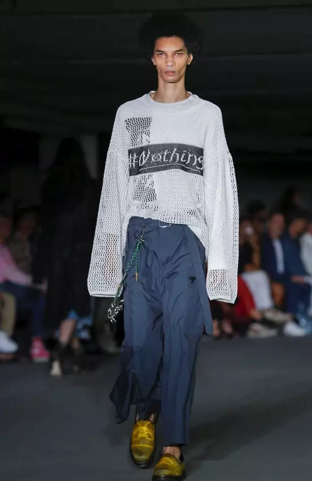 MAISON MIHARA YASUHIRO MENSWEAR Caij Nplooj Ntoos Hlav 2018 LONDON 6