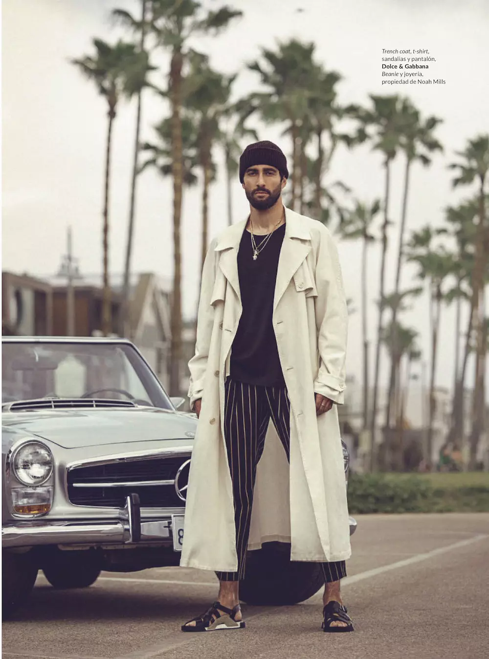 Noah Mills autorstwa Richarda Ramosa dla GQ Style Mexico SS20 Editorial