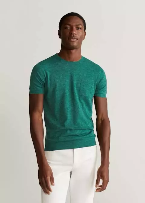 Hamid Onifade voor MANGO Man Lino Redactioneel