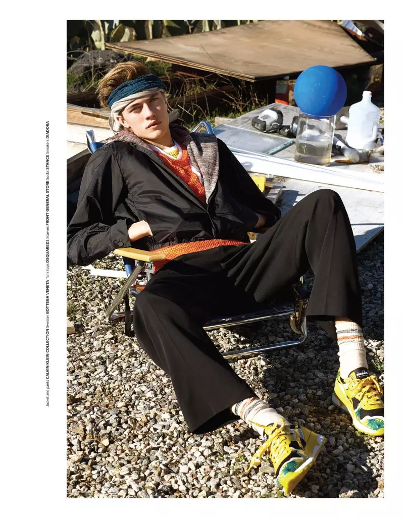 Lucky Blue Smith għal At Large Magazine