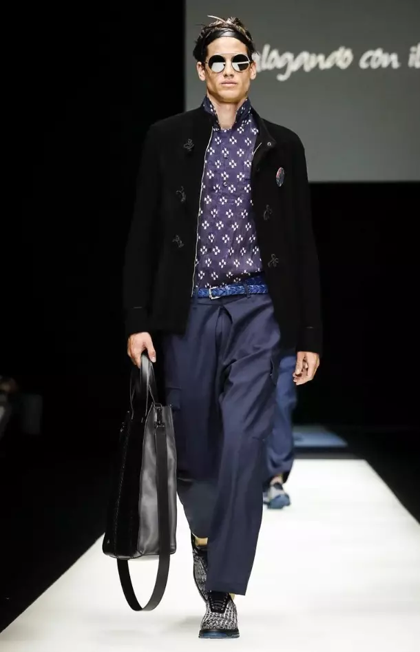 EMPORIO ARMANI HOMBRE PRIMAVERA VERÁN 2018 MILAN33