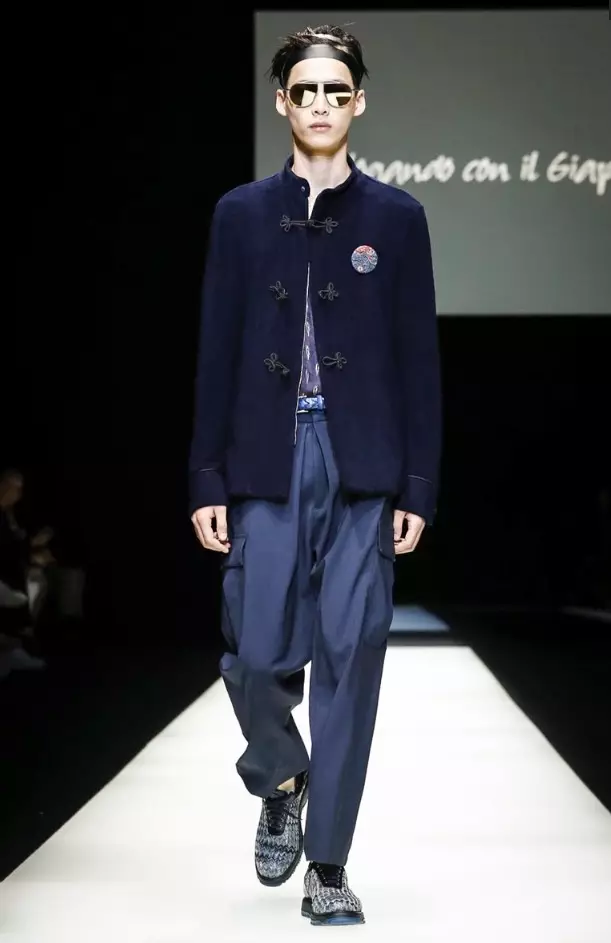 PÁNSKÉ OBLEČENÍ EMPORIO ARMANI JARO LÉTO 2018 MILAN34